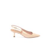 Nude Puntige Neus Stiletto Sandalen Bibi Lou , Beige , Dames