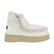 Eskimo Platform Laars Mou , White , Dames