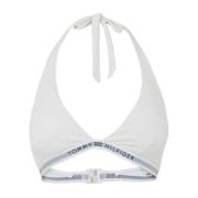 Triangle Fixed Bikini Top voor Vrouwen Tommy Hilfiger , White , Dames