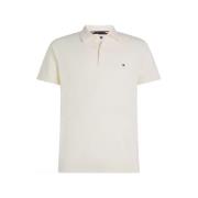 Luxe Katoen Cashmere Polo Shirt Tommy Hilfiger , White , Heren