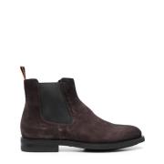 Suede Chelsea Boots Santoni , Gray , Heren