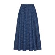 Elegante Zwarte Rok 5B3Dd17V8M9558 Valentino Garavani , Blue , Dames