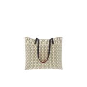 Inro Shopping Tas met Jacquard Details Carolina Herrera , Beige , Dame...