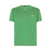 Casual Katoenen T-Shirt met Uniek Ontwerp Dolce & Gabbana , Green , He...