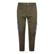 Khaki Groene Denim Zakbroek Dolce & Gabbana , Green , Heren