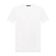 Witte T-shirts - Regular Fit, Ronde hals, Korte mouwen Dolce & Gabbana...