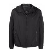 Zwarte Nylon Blouson Jas Emporio Armani , Black , Heren