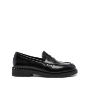 Zwart Donker Gun High Loafers ASH , Black , Dames