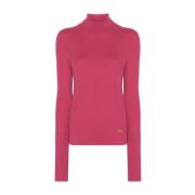 Fuchsia Jersey Sweater Balmain , Pink , Dames