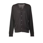 Stijlvolle Cardigan met Gxv30Zjbsjsn0000 Detail Dolce & Gabbana , Blac...