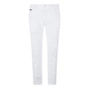 Stijlvolle Heren Straight Broek Dolce & Gabbana , White , Heren