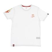 Flame Tee Hot Wheels T-Shirt Alpha Industries , White , Heren