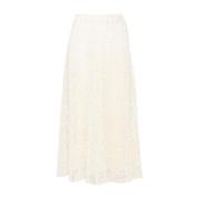 Zwarte Kant Mini Rok Ermanno Scervino , Beige , Dames