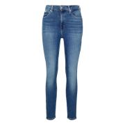 Hoge taille super skinny enkel jeans Calvin Klein Jeans , Blue , Dames