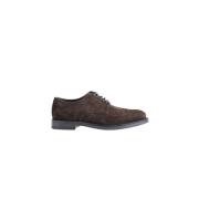 Bruin Suède Leren Derby Brogues Tod's , Brown , Heren