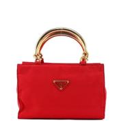 Pre-owned Canvas handbags Prada Vintage , Red , Dames