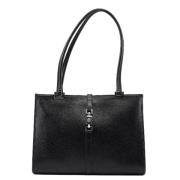 Pre-owned Leather handbags Gucci Vintage , Black , Dames