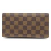 Pre-owned Canvas wallets Louis Vuitton Vintage , Brown , Dames