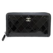 Pre-owned Plastic wallets Chanel Vintage , Black , Dames