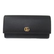 Pre-owned Leather wallets Gucci Vintage , Black , Dames