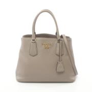 Pre-owned Leather prada-bags Prada Vintage , Beige , Dames