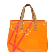 Pre-owned Leather louis-vuitton-bags Louis Vuitton Vintage , Orange , ...