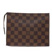 Pre-owned Canvas clutches Louis Vuitton Vintage , Brown , Dames