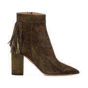 Elegante Suède Mid-Calf Laarzen Aquazzura , Green , Dames