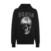 Stijlvolle Sweatshirt met Uniek Ontwerp Philipp Plein , Black , Heren