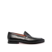 Stijlvolle Loafers voor Mannen Santoni , Black , Heren