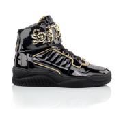 Casual Sneakers met Uniek Ontwerp Philipp Plein , Black , Heren