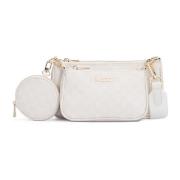 Witte en beige tas voor vrouwen Kazar , White , Dames