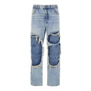 Fire Loose Blauwe Jeans Diesel , Blue , Heren