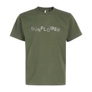 Stijlvol Overdyed Kortemouw Shirt Sunflower , Green , Heren