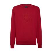 Casual Sweatshirt met Uniek Ontwerp Billionaire , Red , Heren