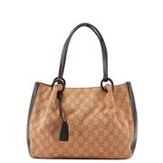 Pre-owned Cotton handbags Gucci Vintage , Beige , Dames