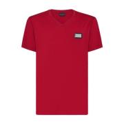 Casual Katoenen T-shirt Wadcmtk7647Bte014N13 Billionaire , Red , Heren