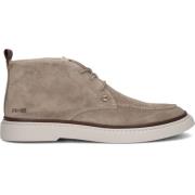 Beige Suède Veterschoenen Rehab , Beige , Heren