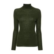 Groene Omkeerbare Jersey Top Fabiana Filippi , Green , Dames