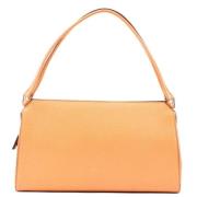 Pre-owned Leather handbags Prada Vintage , Orange , Dames