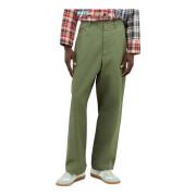 Katoen Ripstop Officer Broek Engineered Garments , Green , Heren