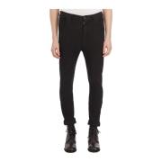 Slim Katoen en Hennep Broek Poeme Bohemien , Black , Heren