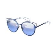 Vlinder Metalen Zonnebril Dior , Blue , Dames