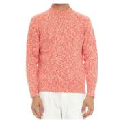 Bicolor Trui Raglan Stijl Drumohr , Orange , Heren