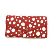 Pre-owned Leather wallets Louis Vuitton Vintage , Red , Dames