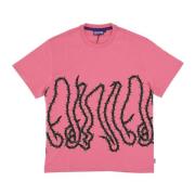 Roze Thorns Tee Heren T-shirt Octopus , Pink , Heren