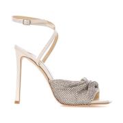 Sandaaltjes met Kristallen Jimmy Choo , Beige , Dames