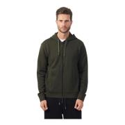 Groene Hoodie van Katoen Regular Fit Armani Exchange , Green , Heren