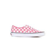 Authentieke Geruite Roze Sneaker Vans , Pink , Dames