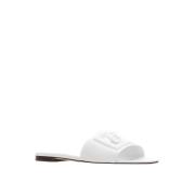 Stijlvolle Slides voor Casual Dragen Dolce & Gabbana , White , Dames